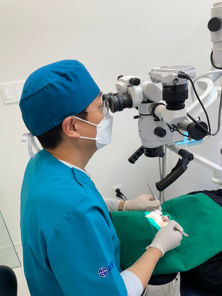 라미네이트 진료에서 현미경의 사용